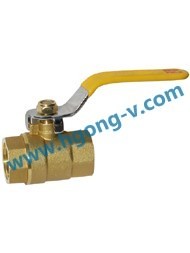 DIN/ANSI brass 2pc thread ball valve